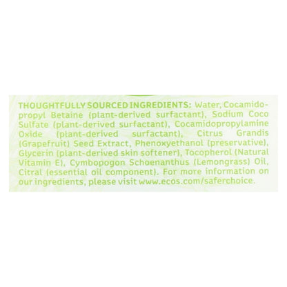 Earth-Friendly Lemongrass Hand Soap 6-Pack, 17 Fl Oz.