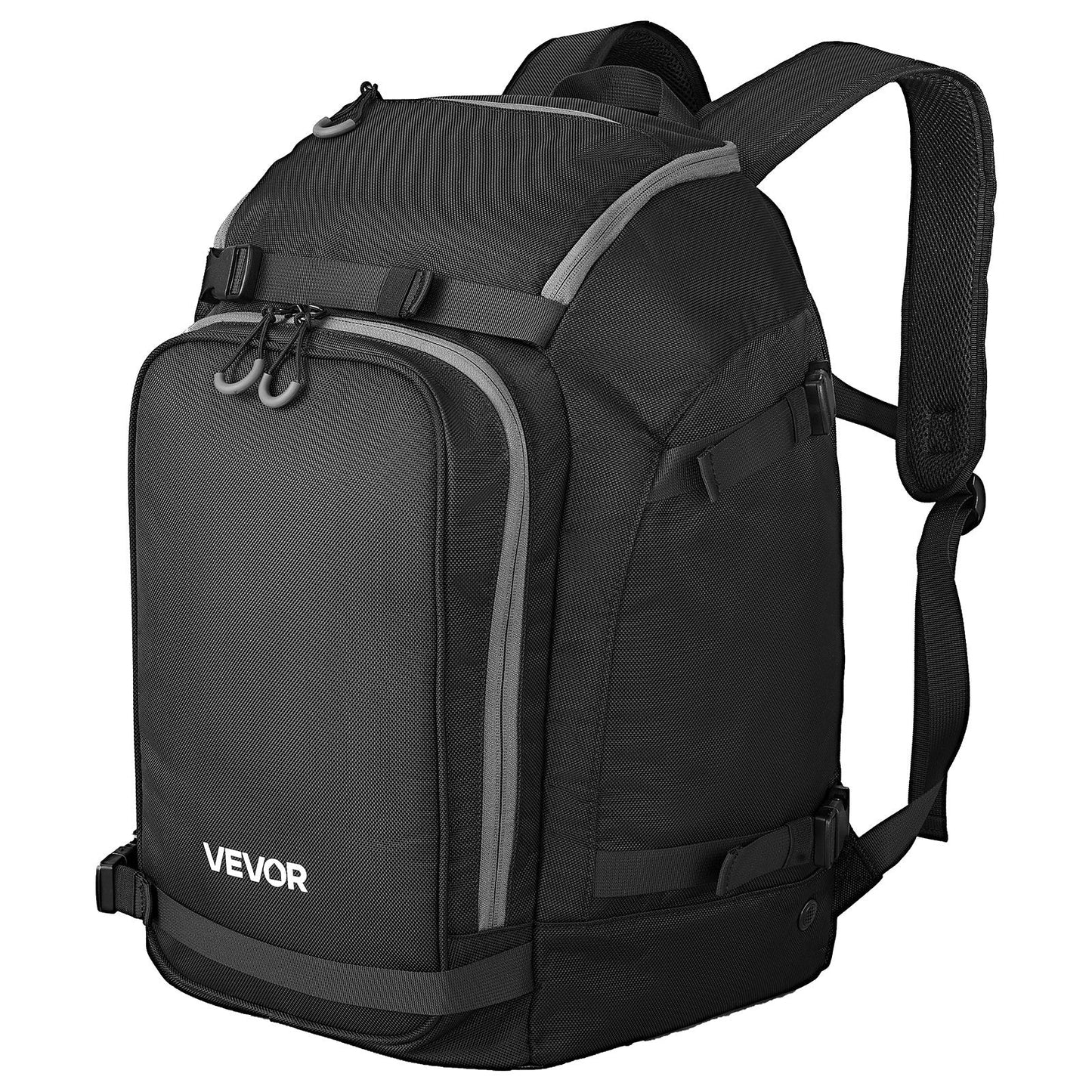 Ski Boot Bag, 55L, Snowboard Boots Travel Backpack For Men Women, With Waterproof Exterior & Bottom, Durable 1680D Oxford, Bag For Skis, Snowboard, Helmet, Goggles, Gloves, Accessories (Black)