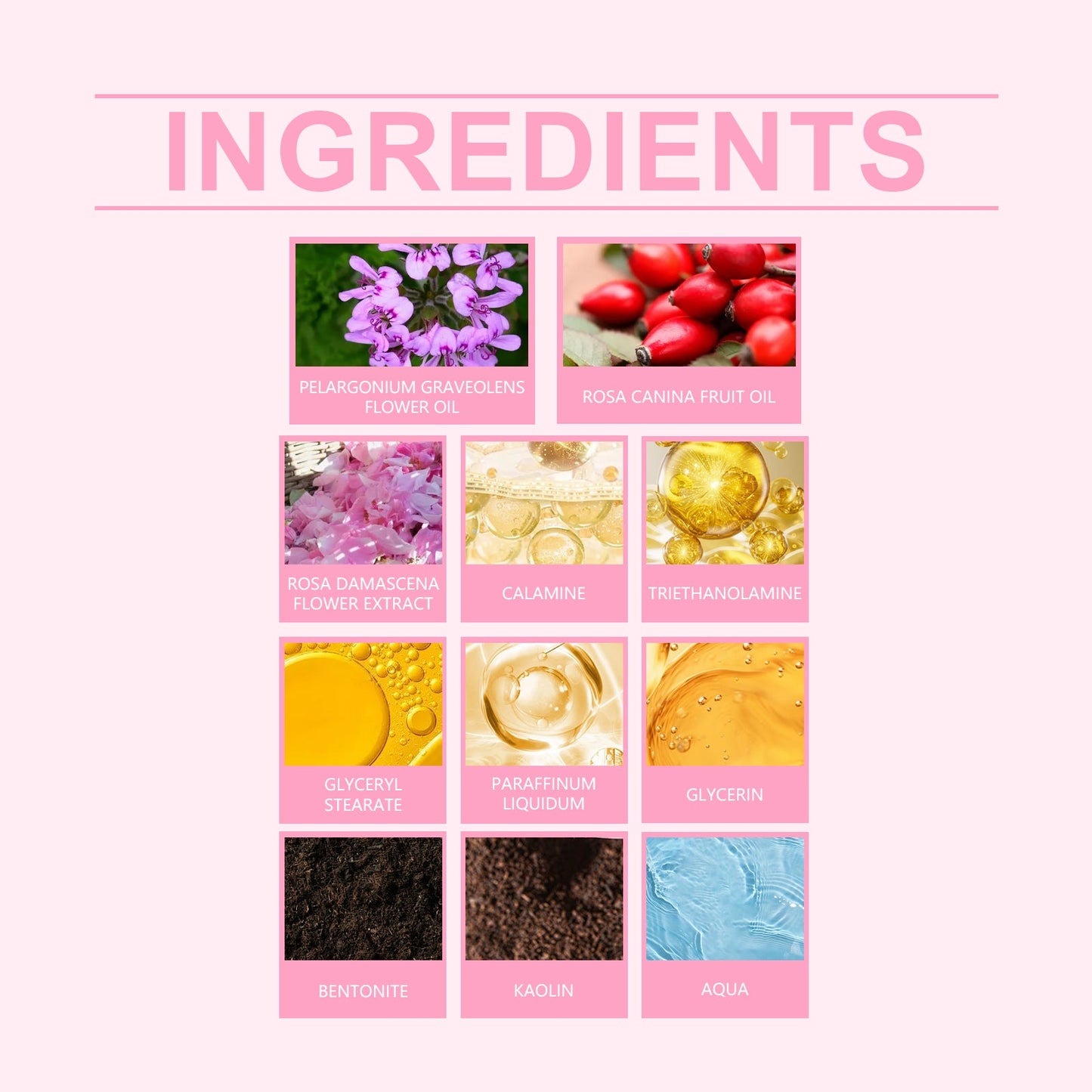 Hoygi Pink Rose Clay Mask, Gently Cleanses The Face, Hydrates, Moisturizes And Moisturizes The Skin