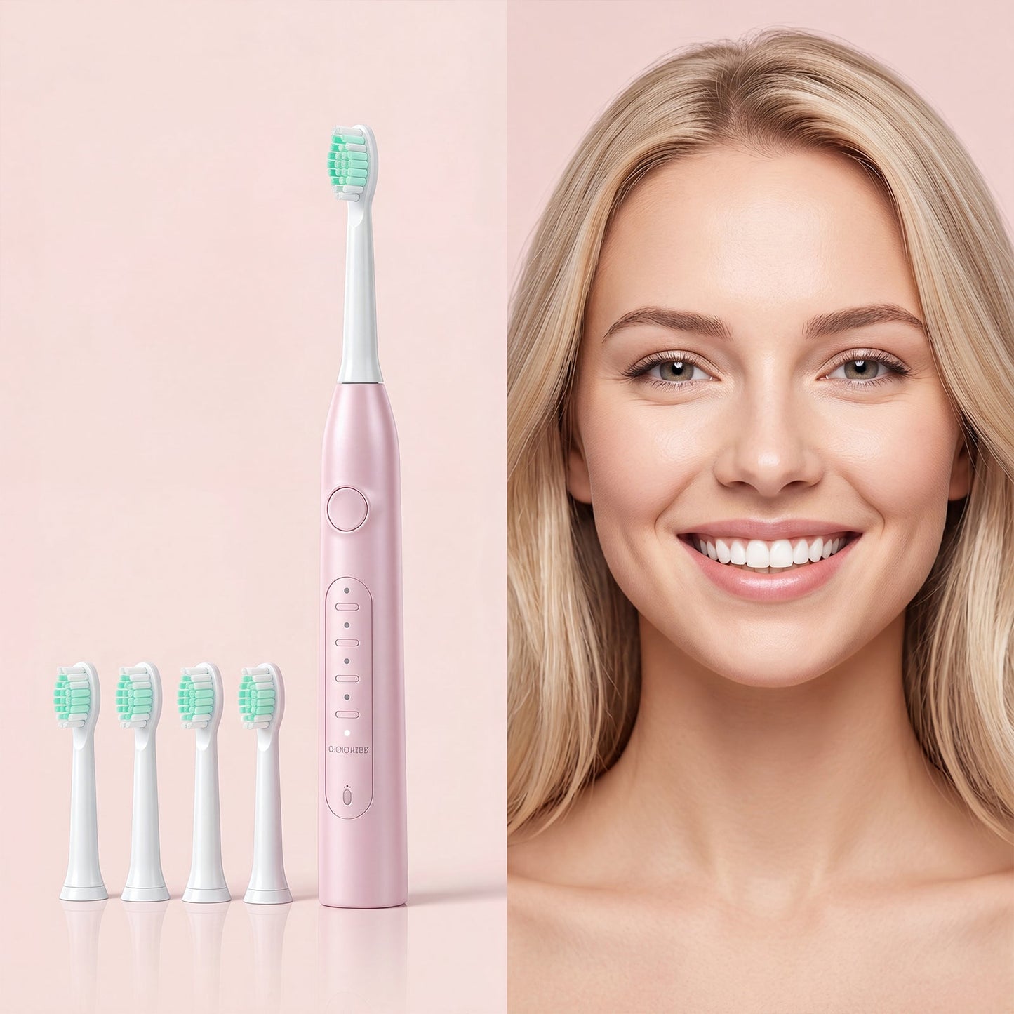 CH-926 Electric Toothbrush Black With 2 Brush Heads