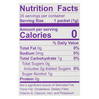 Wholesome Sweeteners 35 Count Organic Stevia, 1.23 Oz (Pack of 6)