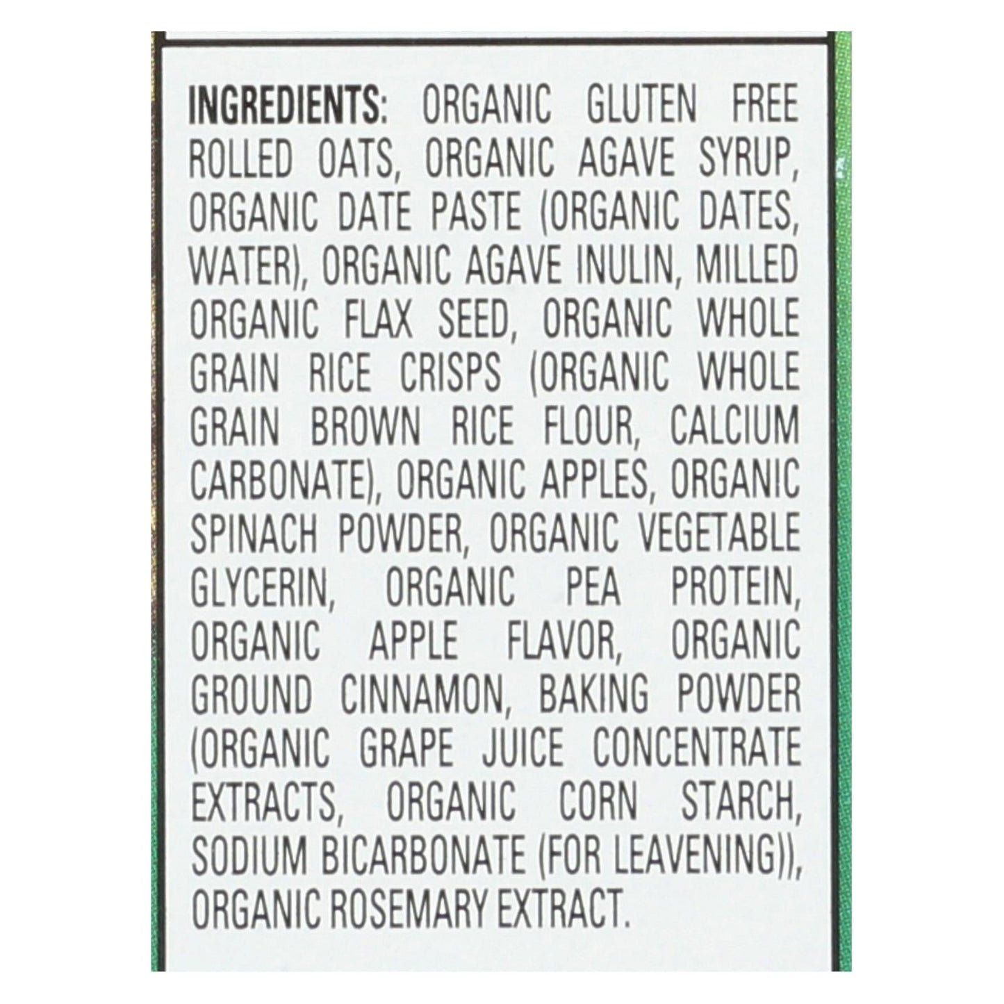Happy Tot Soft Baked Oat Bar Organic Apples & Spinach for Toddlers (Pack of 6 - 5.88oz)