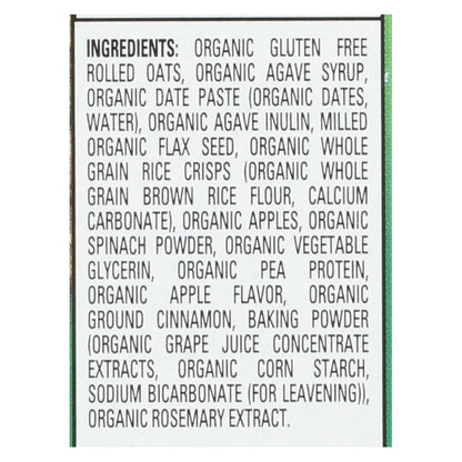 Happy Tot Soft Baked Oat Bar Organic Apples & Spinach for Toddlers (Pack of 6 - 5.88oz)