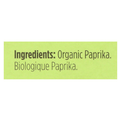 Spicely Organics Premium Organic Paprika, 0.45 Oz. (Pack of 6)