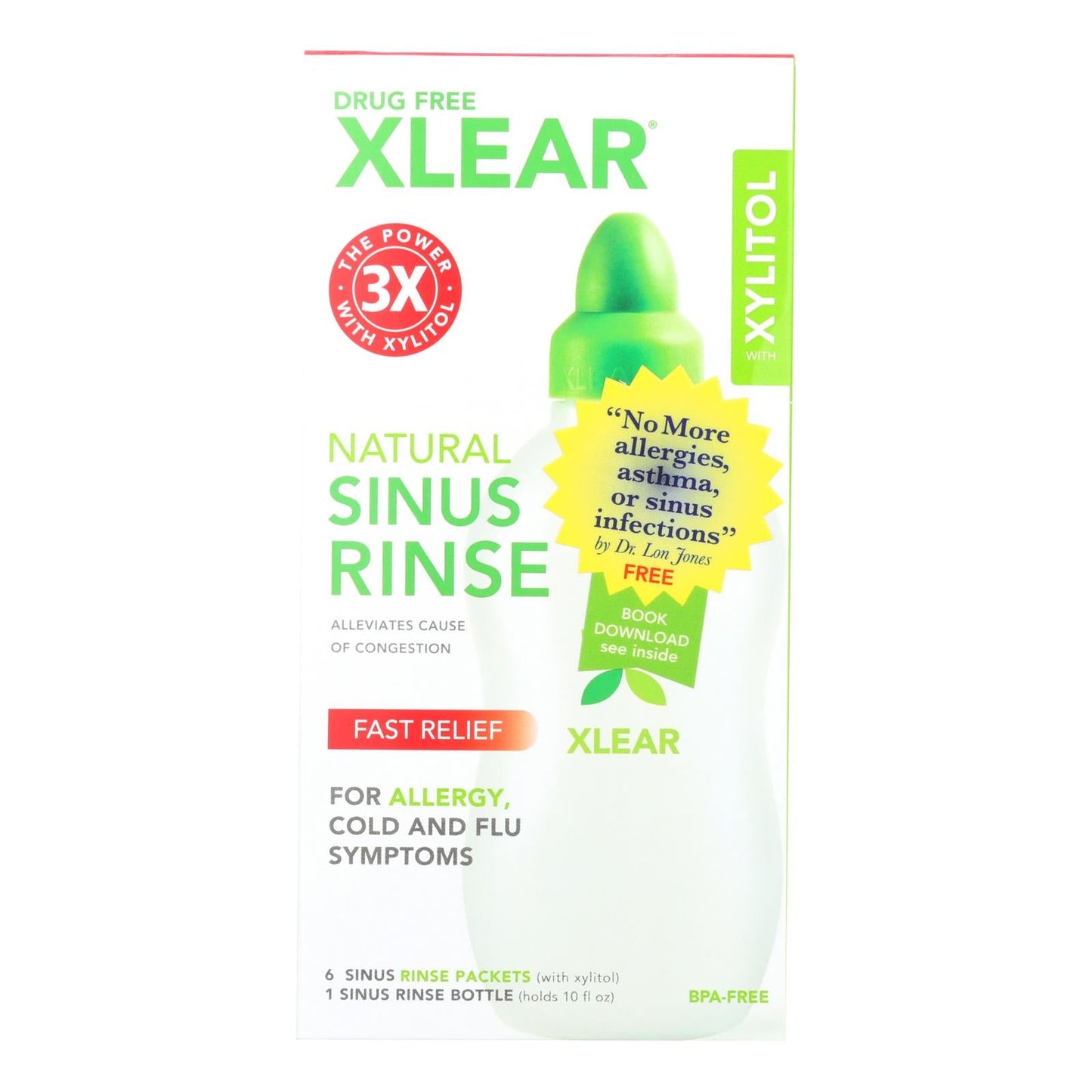 Xlear Sinus Neti Refill Solution - 50 Single-Use Packets