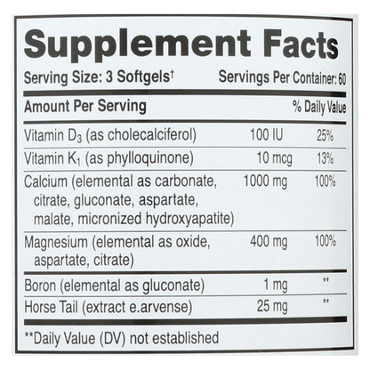 Phyto-Therapy Liquid Calcium with Magnesium (180 Softgels) - 1000mg