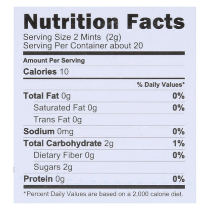 Vermints Sugar-Free All Natural Gingermint Candy Drops, 1.41 Oz, Pack of 6