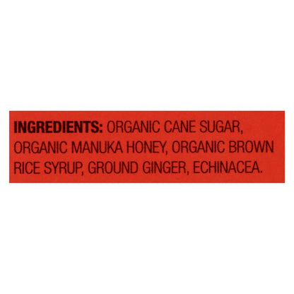 Wedderspoon Organic Manuka Honey Drops with Ginger - 15+ UMF (Pack of 4)