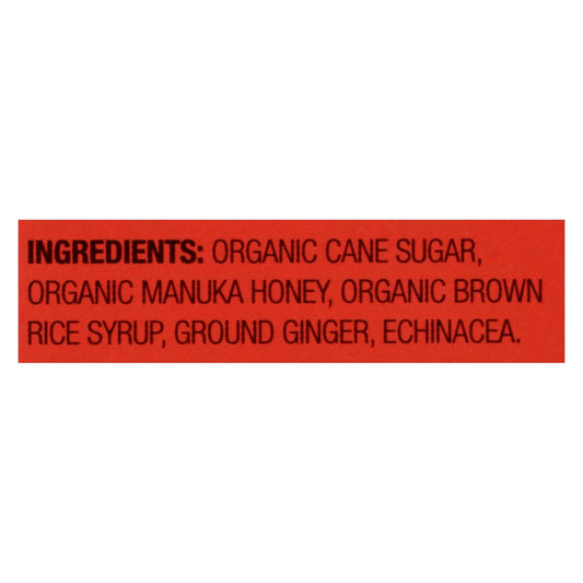 Wedderspoon Organic Manuka Honey Drops with Ginger - 15+ UMF (Pack of 4)