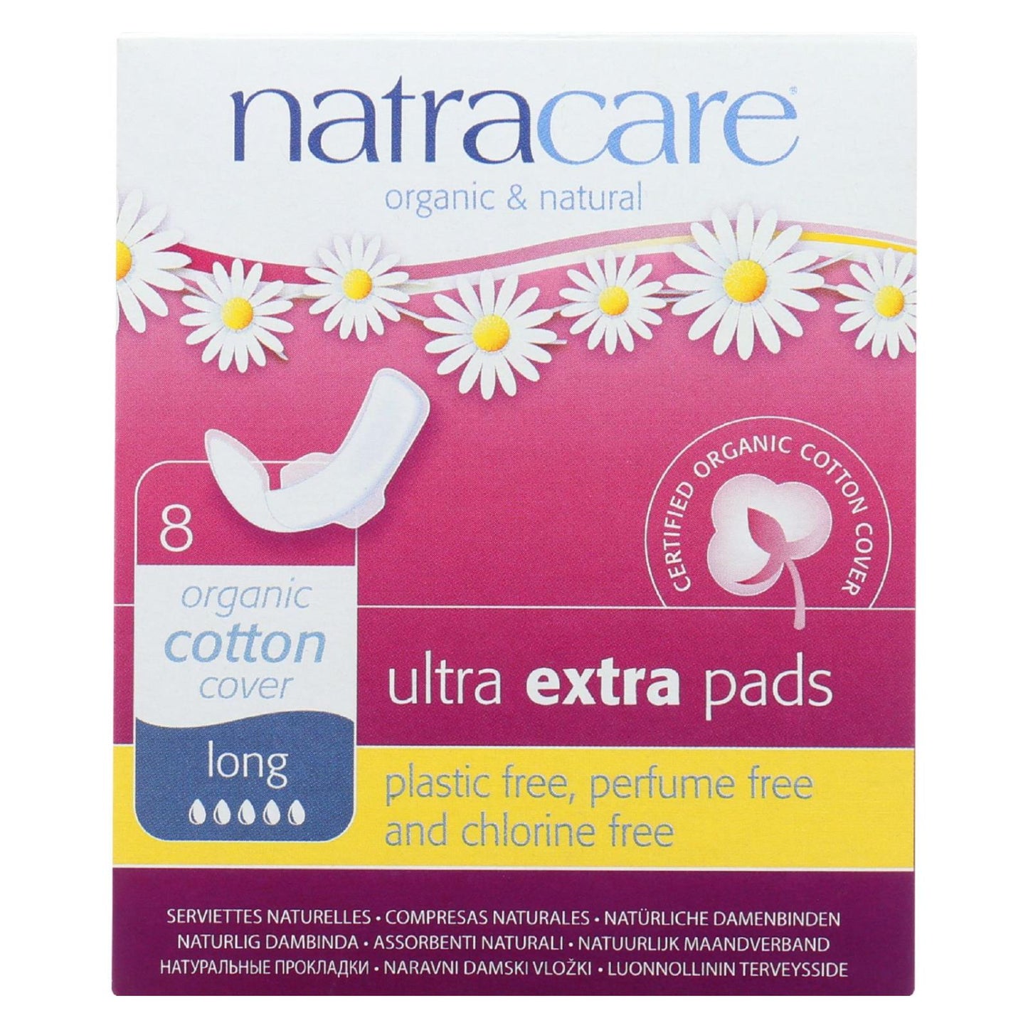 Natracare Ultra Extra Long Winged Pads (Pack of 8)