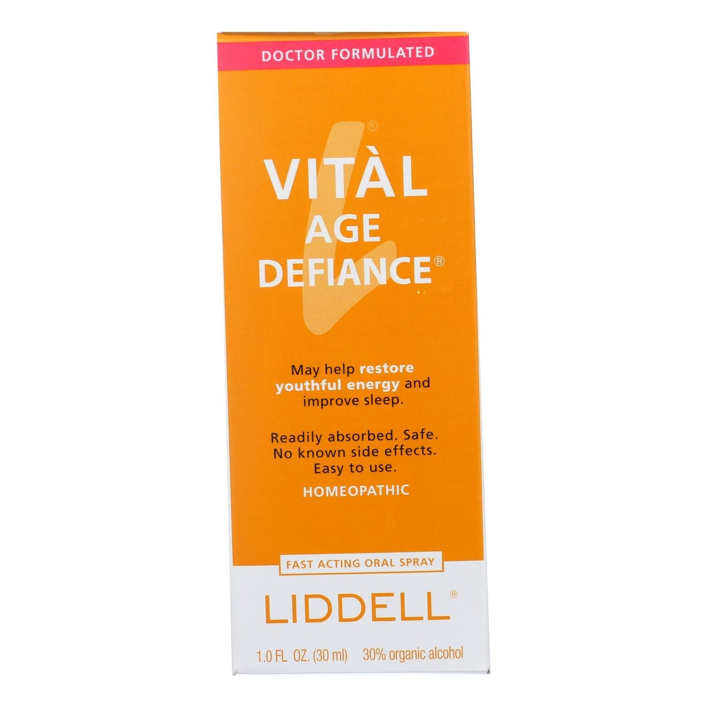 Liddell Vital Age Defiance Spray, Natural Wellness Support, 1 fl oz