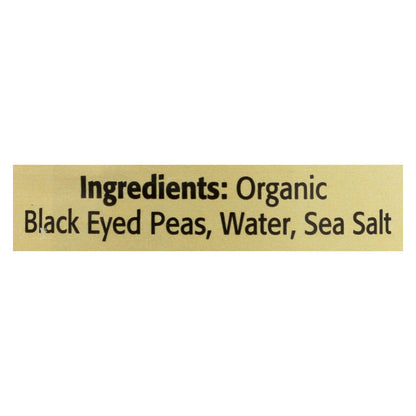 Bulk 12 Pack, Omena Organics Black-Eyed Peas  (15 Oz.)