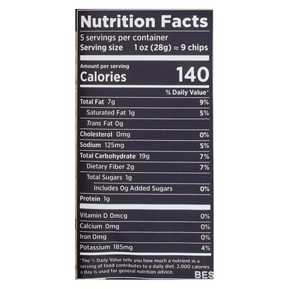 Siete Grain Free Tortilla Chips, Almond Flour, Sea Salt (Pack of 12 - 5 Oz.)