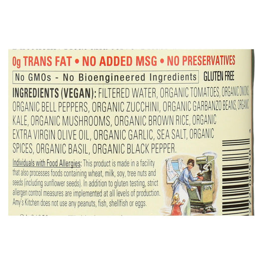 Amy's Hearty Italian Organic Vegetarian Soup (14 Oz., 12 Pack)