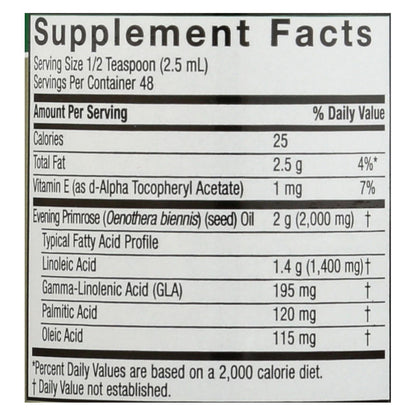 Nature's Answer Liquid Evening Primrose Oil - High-Quality Herbal Supplement - 4 Fl Oz (Pack of 4)