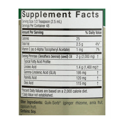 Nature's Answer Liquid Evening Primrose Oil - High-Quality Herbal Supplement - 4 Fl Oz (Pack of 4)