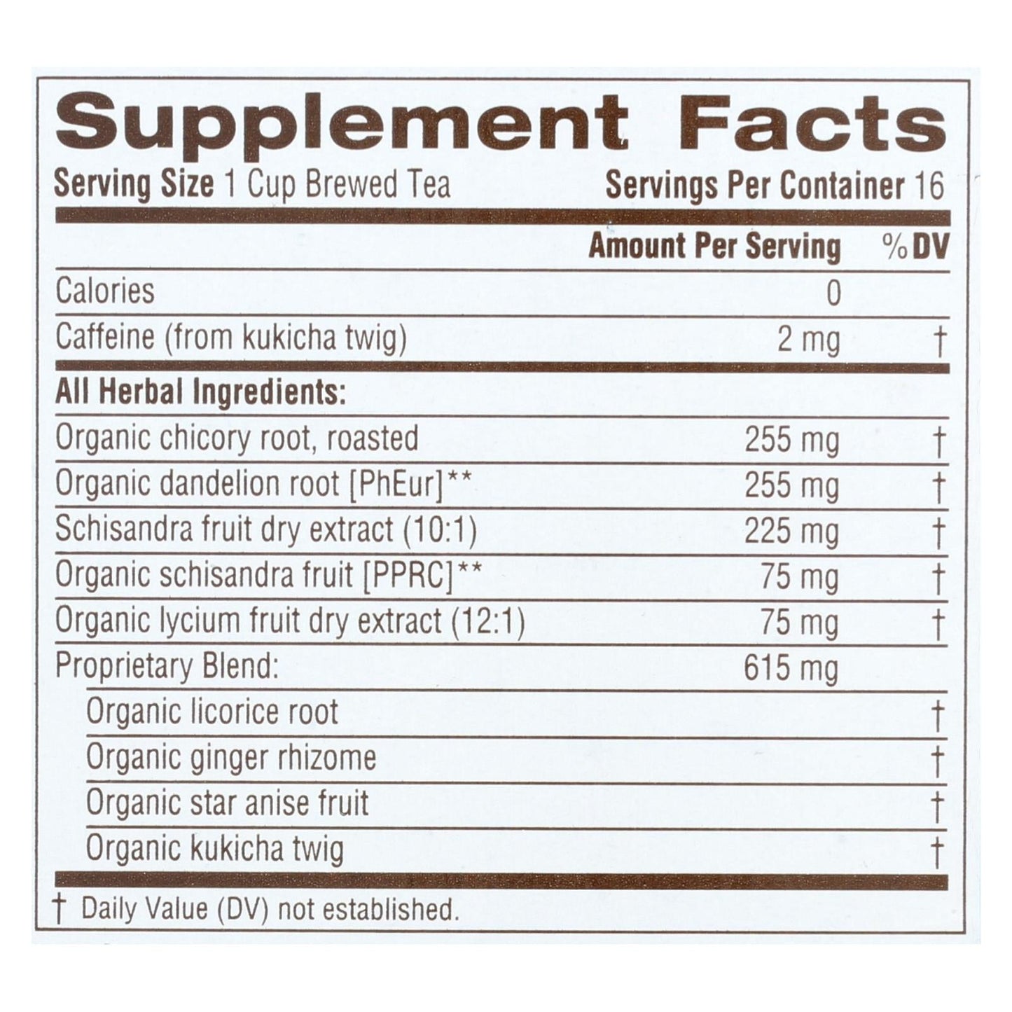 Traditional Medicinals Everyday Detox Herbal Tea, 6 Packets of 16 Bags