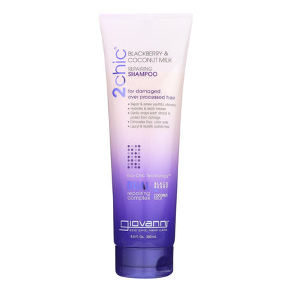 Giovanni 2chic Ultra Repair Shampoo, Blackberry & Coconut Milk, 8.5 Oz