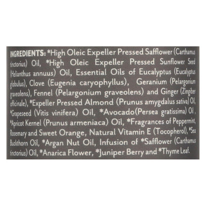 Soothing Touch Ayurveda Peppermint & Rosemary Muscle Comfort Bath Body & Massage Oil (4 Oz.)