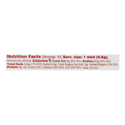 Spry Xylitol Gems - Cinnamon Flavor, Sugar-Free Breath Mints (Pack of 6 - 45 Count Each)