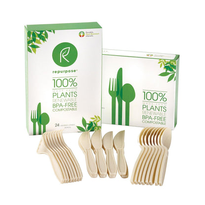 Repurpose Plant-Based High-Heat Utensils Set (Case of 20, 24-Count)