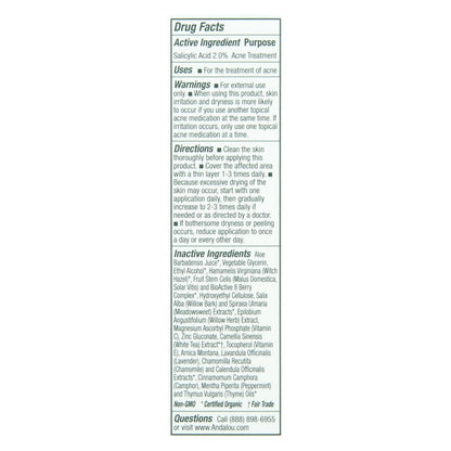 Andalou Naturals Brightening Blemish Vanishing Gel, .6 Oz.