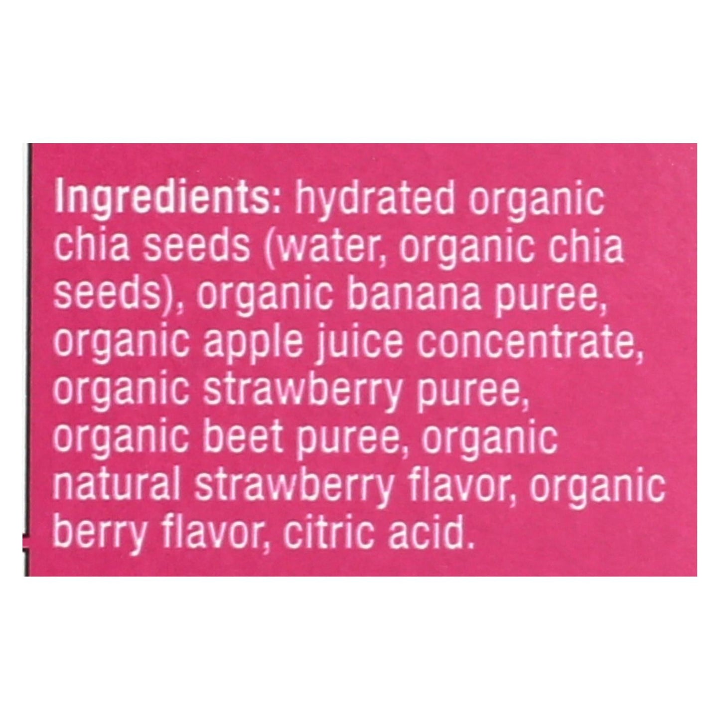 Mamma Chia Squeeze Vitality Snacks: Strawberry Banana 3.5-Oz 16-Pack