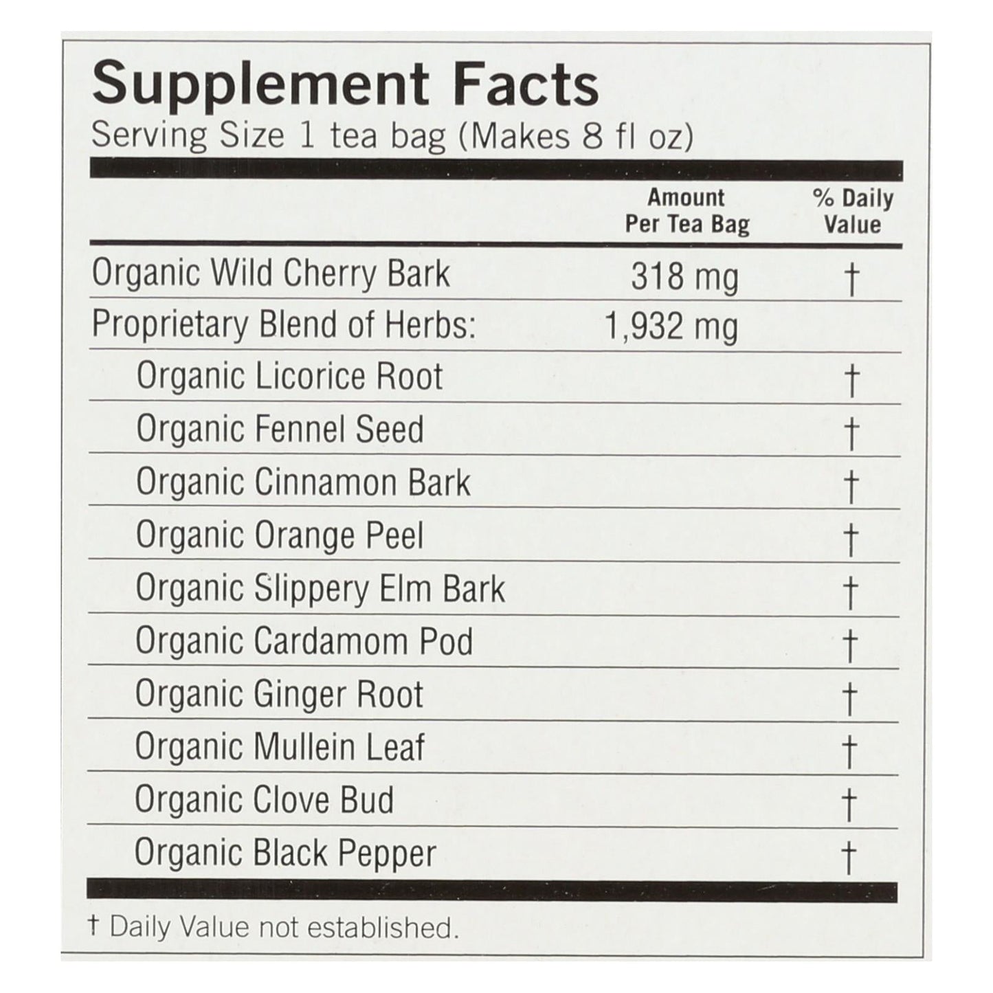 Yogi Organic Throat Comfort Tea, 16 Tea Bags (Pack of 6)