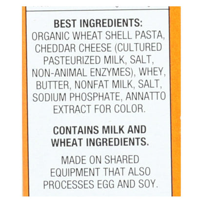 Annie's Homegrown Organic Shells & Real Aged Cheddar Mac & Cheese, 6 oz, Pack of 12