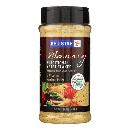 Red Star Premium Nutritional Yeast Vegetarian Support Formula - Yeast Flakes (Pack of 6) - 5 Oz.