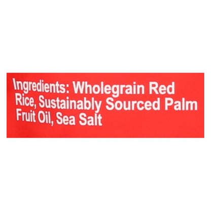 Laiki Red Rice Crackers (Pack of 8, 3.5 oz) - Crunchy, Wholesome Goodness (Vegan, Gluten-Free)
