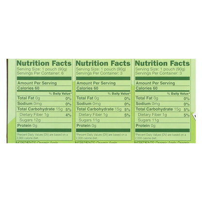 Gogo Squeez Organic Applesauce Variety Pack, 6 - 3.2oz. Pouches