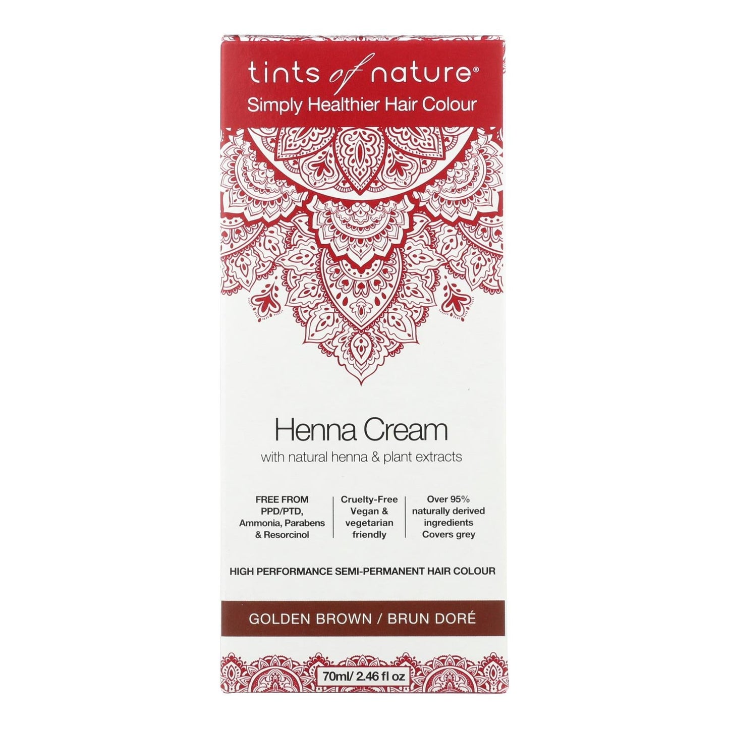 Tints Of Naturá Henna Cream Golden Brown, 2.46 Fl Oz