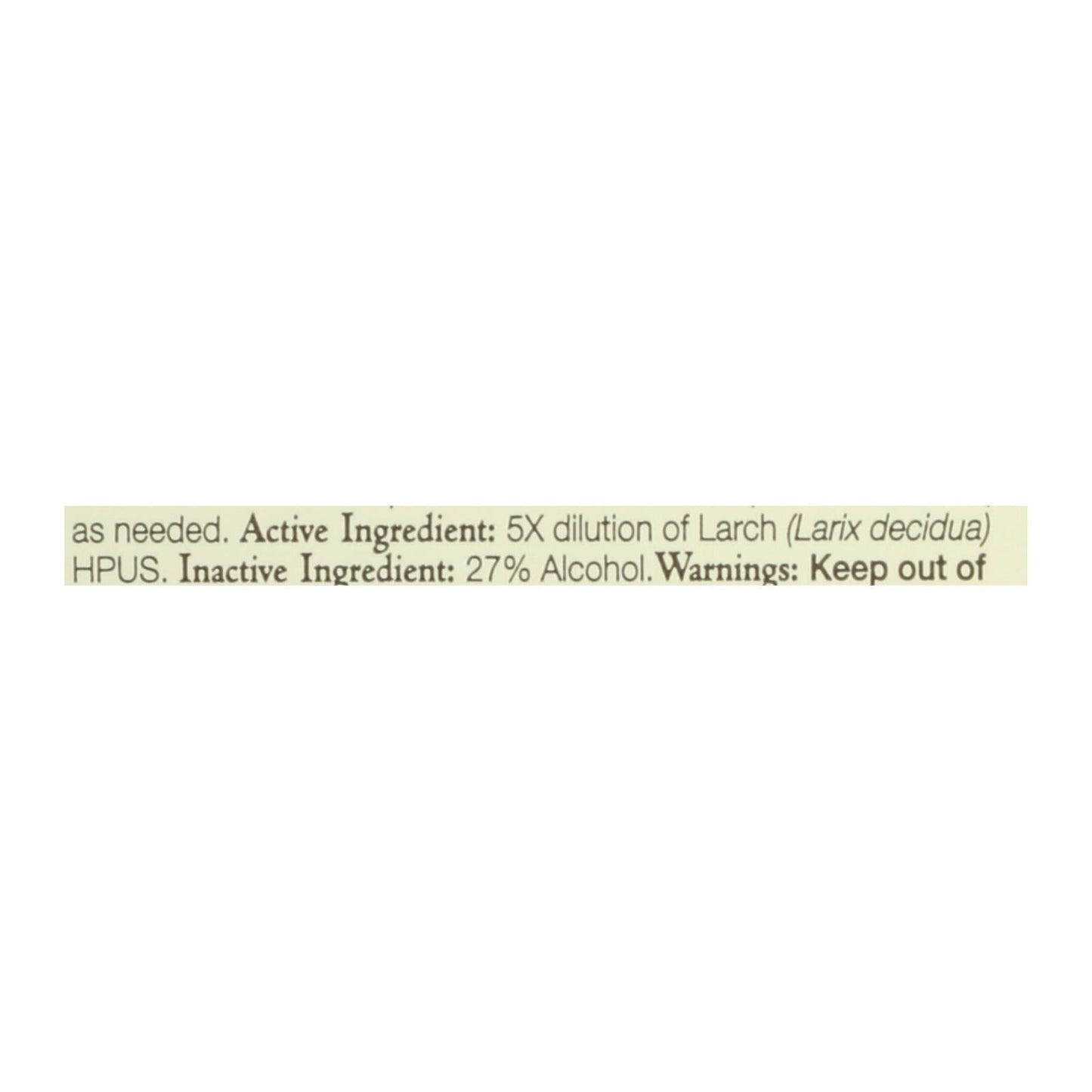 Bach Flower Remedies Larch for Confidence and Self-Esteem - 0.7 Fl Oz