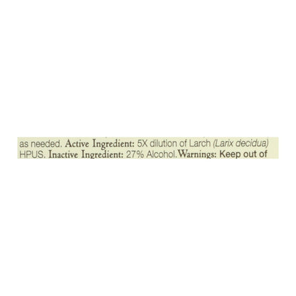 Bach Flower Remedies Larch for Confidence and Self-Esteem - 0.7 Fl Oz
