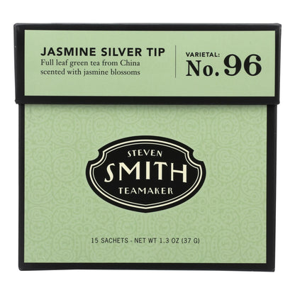 Smith Teamaker Jasmine Silver Tip Green Tea, Case of 6 (15 bags each)