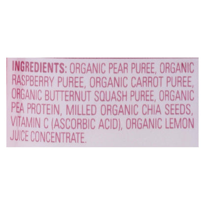 Happy Tot Organics Stage 4 Toddler Food: Pear, Raspberry, Butternut Squash & Carrot, 16 - 4 Oz Pouches