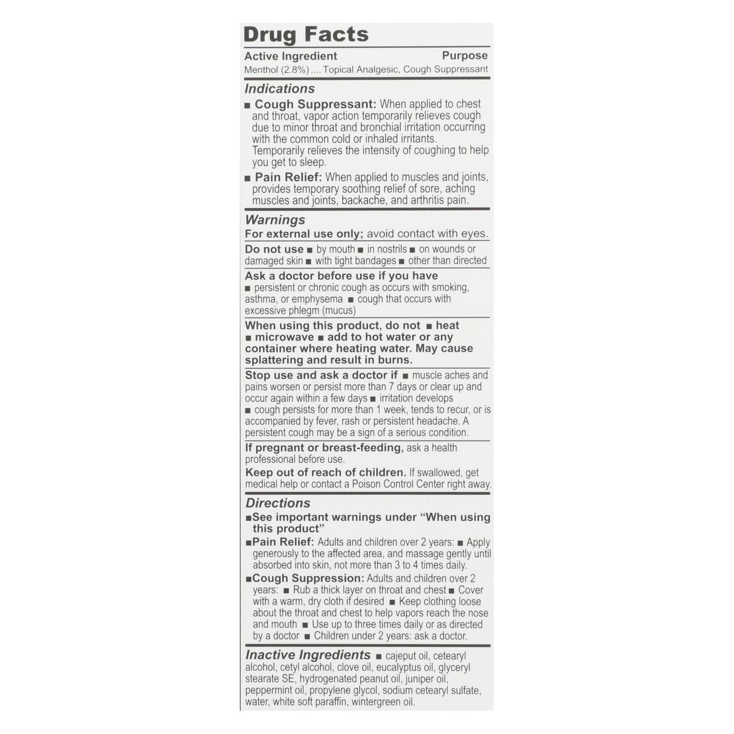 Olbas Analgesic Pain Relief Salve 1 Oz.