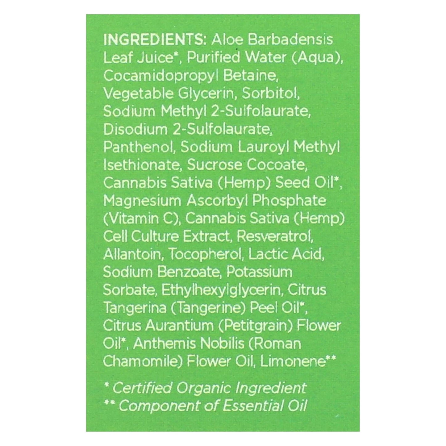 Andalou Naturals Cannacell Hydrating Cleansing Foam | Hemp Seed Oil and Cannabinoids | For All Skin Types | 5.5 fl oz