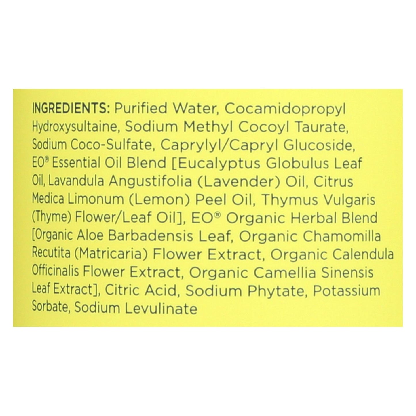 Eo Lemon Eucalyptus Liquid Hand Soap (12 Fl Oz)
