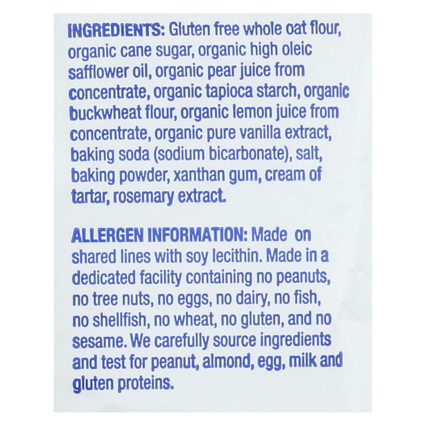 Homefree Gluten-Free Vanilla Mini Cookies, 1.1 Oz. Pack of 10