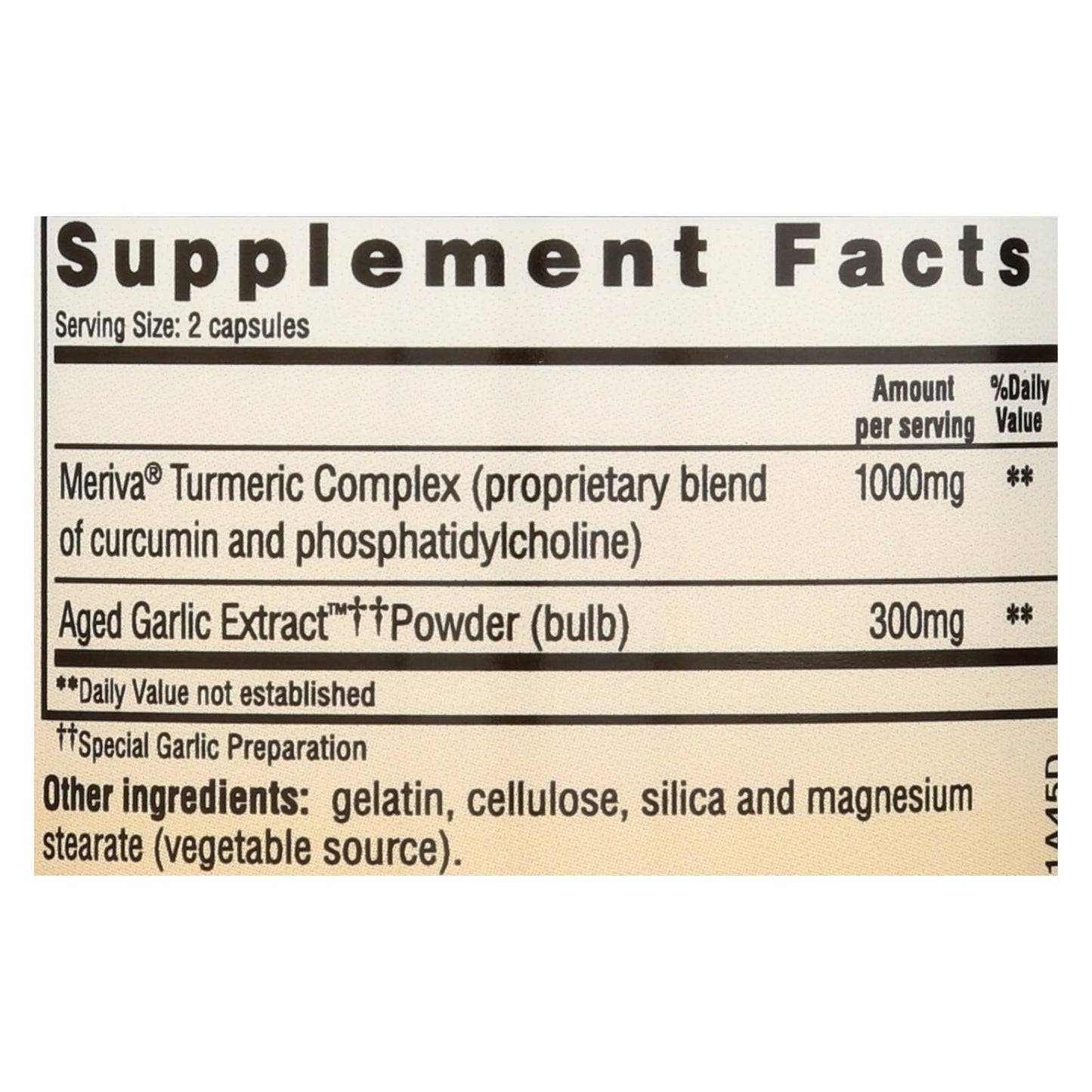 Kyolic Aged Garlic Extract with Curcumin, Healthy Inflammation Response, 50 Capsules