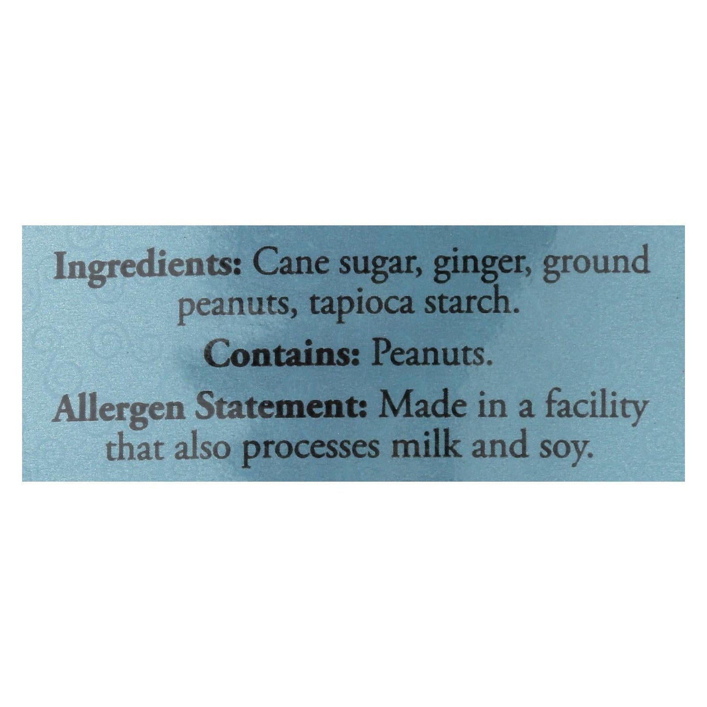 The Ginger People Peanut Chewy Ginger Candy 3 Oz.