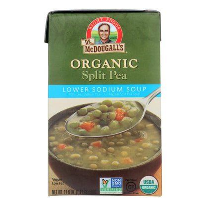 Dr. McDougall's Organic Low Sodium Split Pea Soup (6 x 17.6 Oz. Cans)