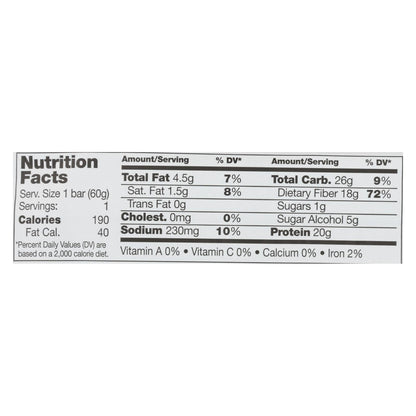 No Cow Chunky Peanut Butter Bar, High Protein, No Sugar Added (Pack of 12 - 2.12 Oz.)