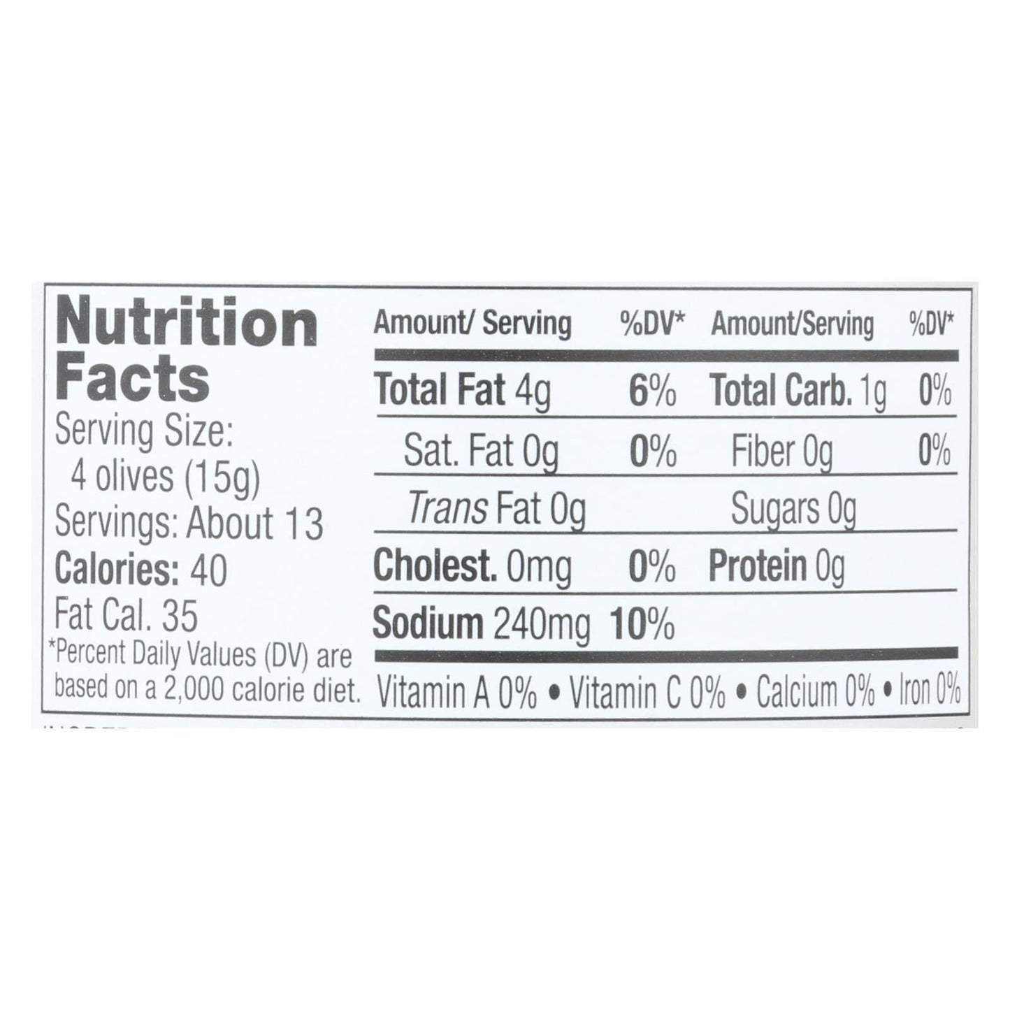 Jeff's Natural Kalamata Olives 7 Oz. Pack of 6