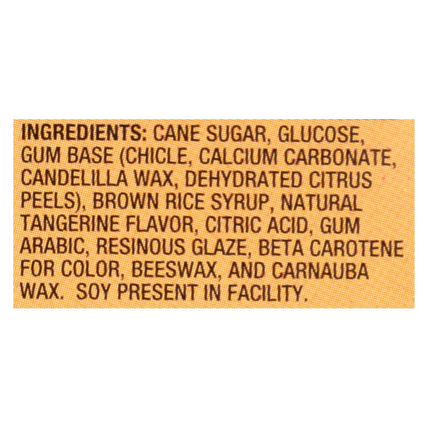 Glee Gum Chewing Gum - Tangerine (12 Packs of 16 Pieces)