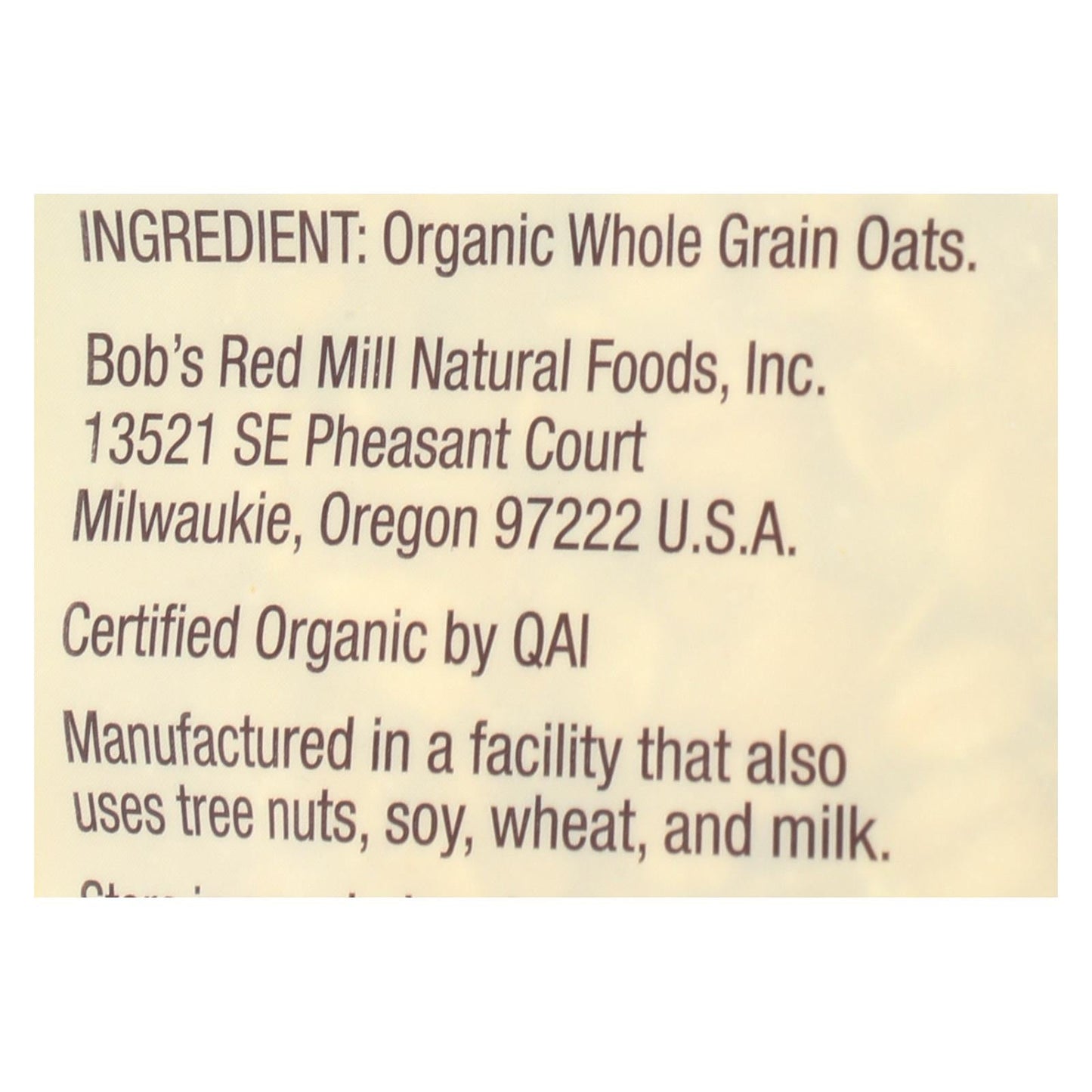 Bob's Red Mill Organic Rolled Oats, Premium Gluten-Free and Whole Grain (4 Pack, 16 Oz. Each)