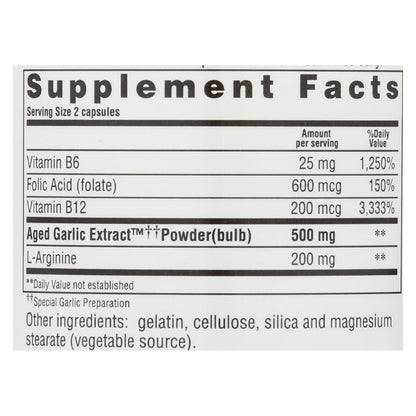 Kyolic Aged Garlic Extract: Heart Health Formula 100 Capsules
