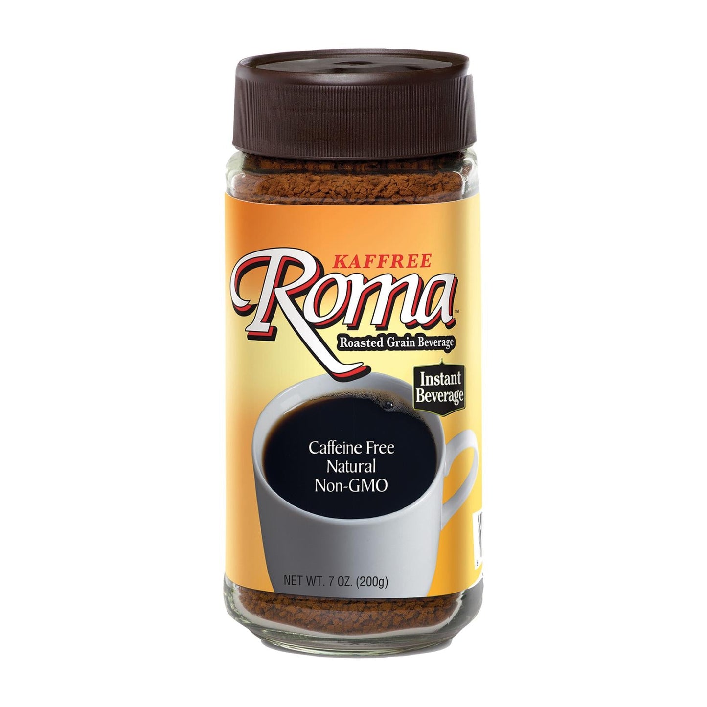 Kaffree Roma Instant Roasted Grain Beverage (Pack of 6 - 7 Oz.)
